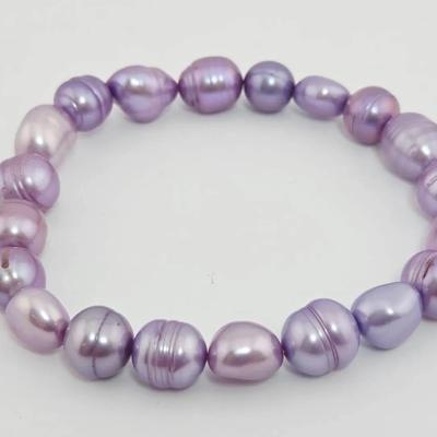 Honora Purple Pearl Stretch Bracelet 