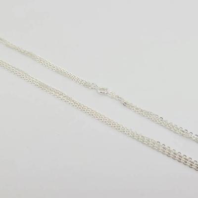 Triple Strand Sterling Silver Necklace 