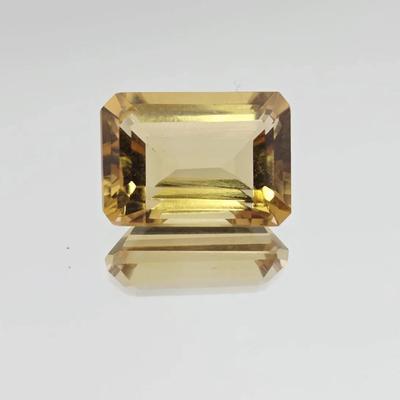 7.1ct Natural Unheated Citrine Emerald Cut
