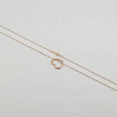 14k Rose Gold Heart Pendant Necklace 