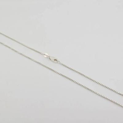 Sterling Silver Italian Box Chain Necklace 