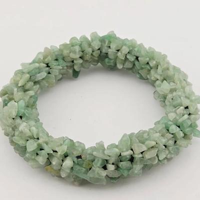 Jade Bead Stretch Bracelet 