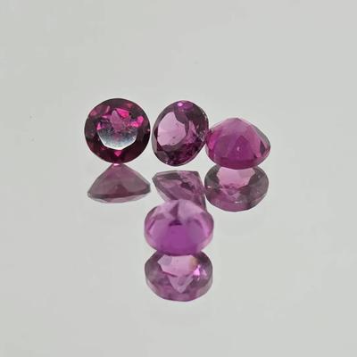1.1ctw Natural Unheated Rhodolite Garnet Round Cut 