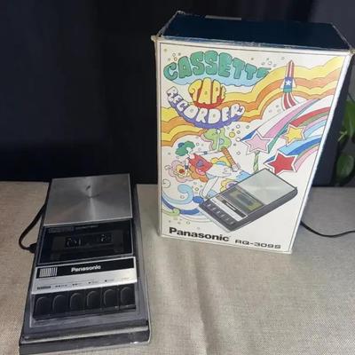 Vintage Panasonic RQ – 309S Cassette Tape Recorder With Box