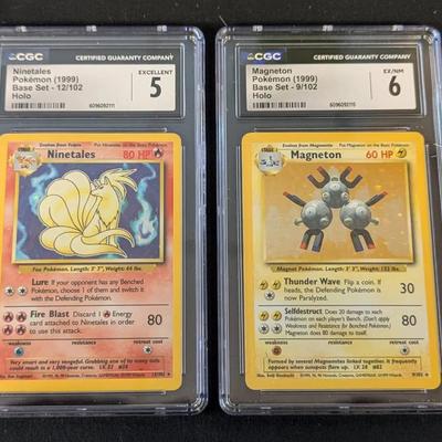 CGC Graded Pokémon Cards, 1999 Holo Base Set 