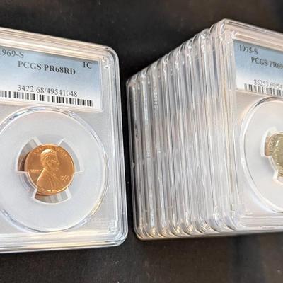 8 Roosevelt Dimes & 4 Lincoln Cents