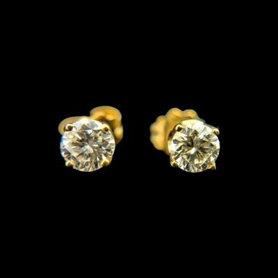 18K Yellow Gold Earrings, NAGL #1226077