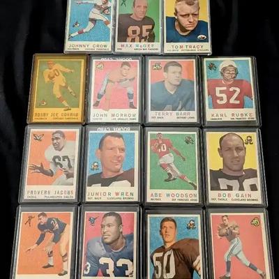 15 1959 Topps Football Cards