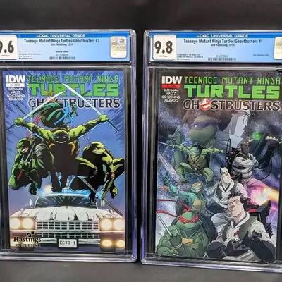 CGC Graded Teenage Mutant Ninja Turtles & Ghostbusters Issue #1 & #3