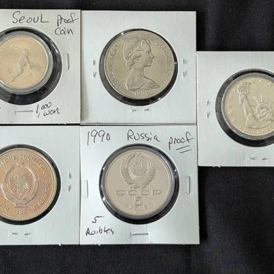 Proof & Uncirculated Foreign Coins: Russia, South Korea, Etc.