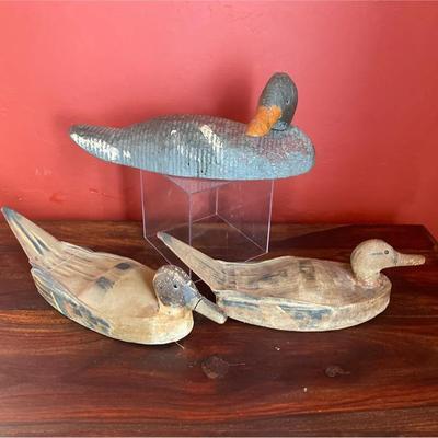 Antique Scott Tome Canvas Duck Decoys 