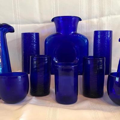 Cobalt Blue Glassware 