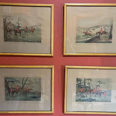 Henry Thomas Alkin Fox Hunt Series Prints