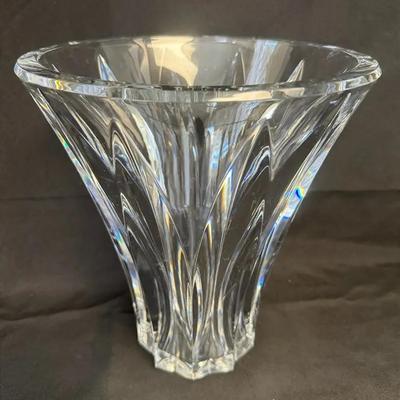 Large Baccarat Prism Vase  