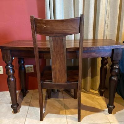 Hammered Hardwood Baluster Desk 