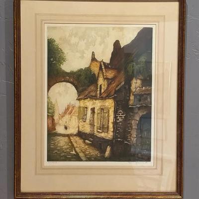 Haumont, Montfort France, Artist Proof Print 