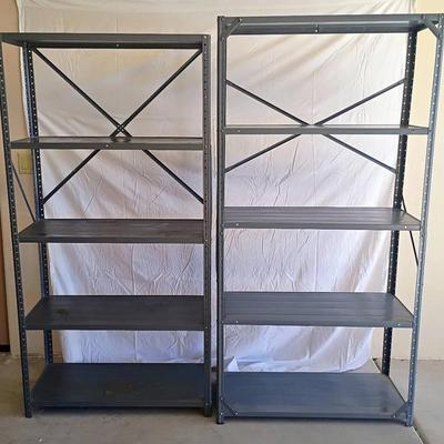 Two Metal Storage Racks