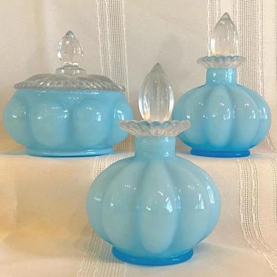 Vintage Fenton Vanity Set 