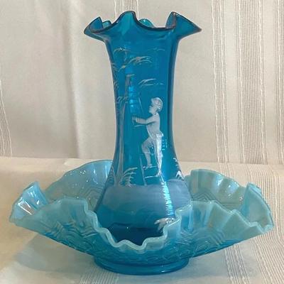 Mary Gregory Style Vase