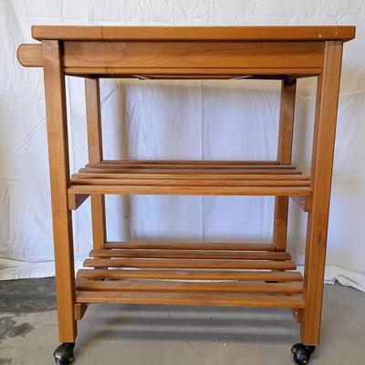 Wood Rolling Cart