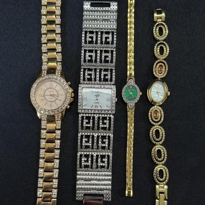 Lot of 4 Ladies Wristwatches – Waltham, WeiQin, & Others