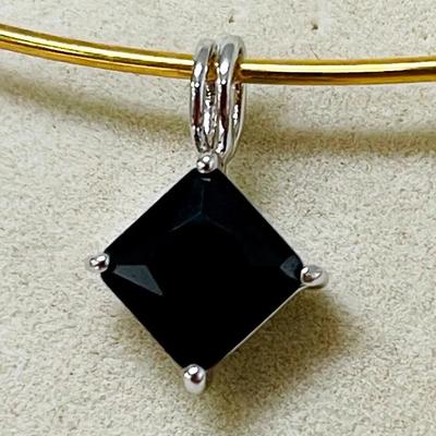 Sterling Silver Onyx Pendant