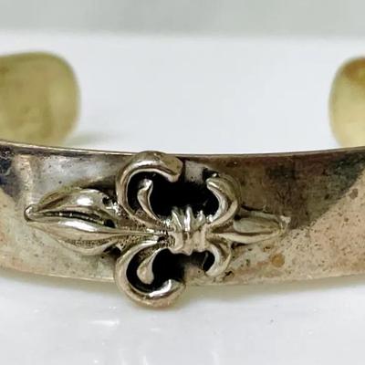 Mexico Silver Fleur-de-lis Bracelet 