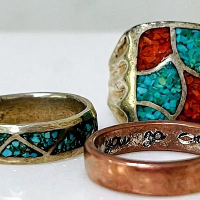 Trio of Vintage Style Rings