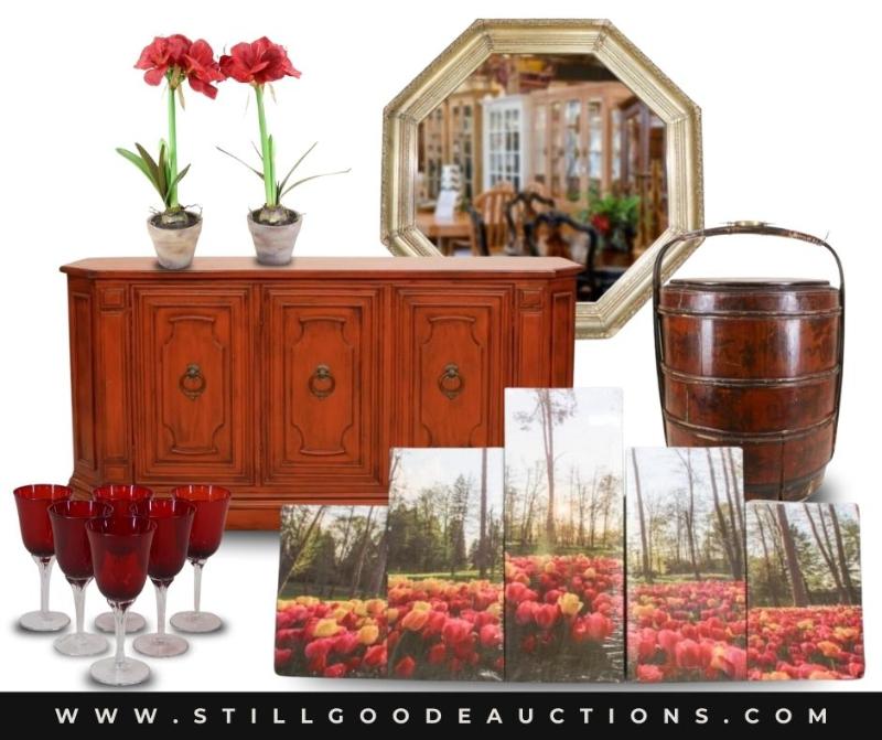 Sale Photo Thumbnail #5: Always a little something for everyone! Restoration Hardware, Fenton, Nambe, Russian nesting dolls, pashminas, furniture, art, antiques, tools, paintings, jewelry, lamps, Western decor, oil lamps, willow tree, Indian head pennies, patio furniture, Kincaid