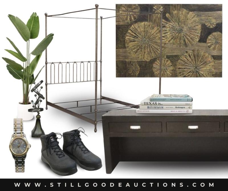 Sale Photo Thumbnail #6: Always a little something for everyone! Restoration Hardware, Fenton, Nambe, Russian nesting dolls, pashminas, furniture, art, antiques, tools, paintings, jewelry, lamps, Western decor, oil lamps, willow tree, Indian head pennies, patio furniture, Kincaid