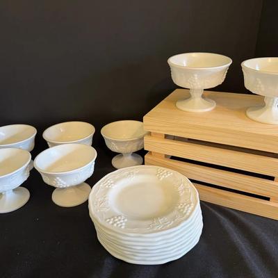 Nice Lot Of Milk Glass