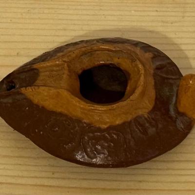 Byzantine or Roman-style oil lamp