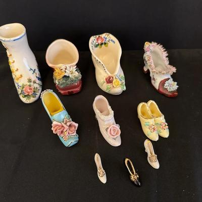 Beautiful Lot Of Glass Shoes