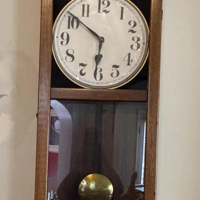 Vintage Box Case Wall Clock