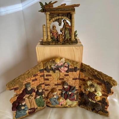 Lot Of Two Nativity Sets Scenes
