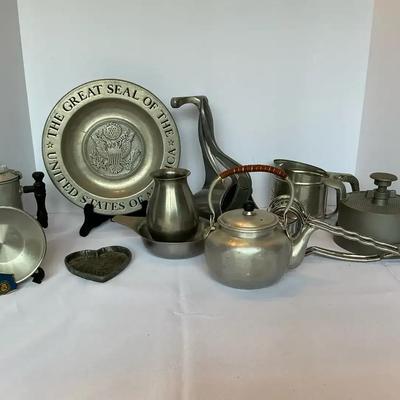 Vintage Pewter And Metalware Collection 