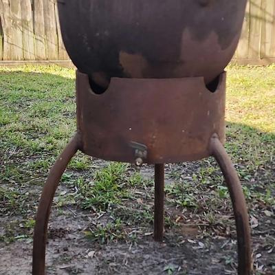 Cast Iron Kettle/Cauldron With Propane Stove 