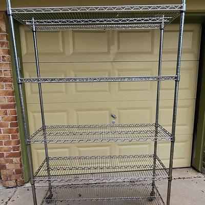 Stainless Steel 5 Tier Shelving Unit 