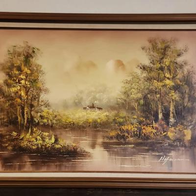 Signed Oil On Canvas Painting, By Hoffmann