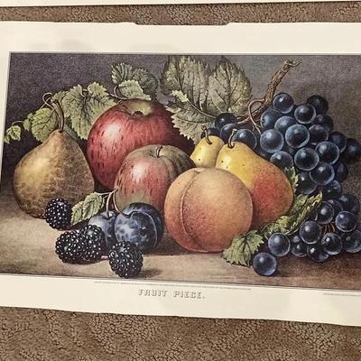 12 Prints From 1971 Courier And Ives Calendar