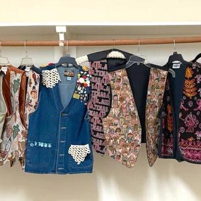 Collection Of Vintage Women’s Vests & Handbags