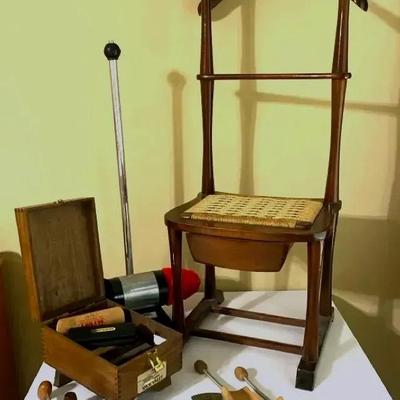 Mid Century / Vintage Valet And Shoe Shine Collection