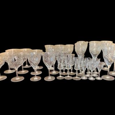 Vintage Crystal Set Anniversary By Seneca