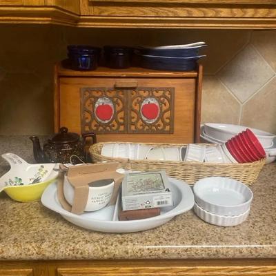 Assortment Of Corning Ware And Other Ceramics 