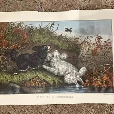 12 Prints From 1971 Courier And Ives Calendar