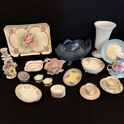 Delicate Floral China And Ceramic Dishes