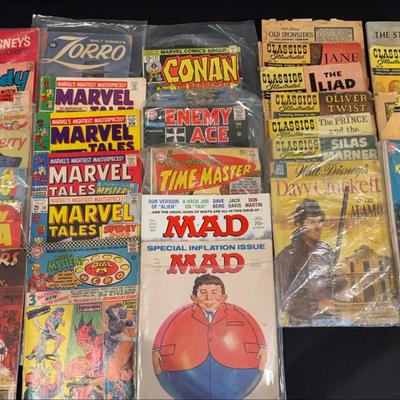 Collection Of Vintage Comic Books