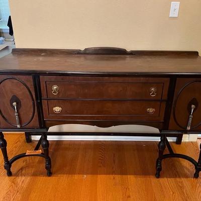 Vintage Mahogany Sideboard Buffet 