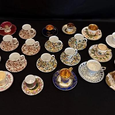 Collection Of Tea, Coffee, And Espresso Cups And Saucers