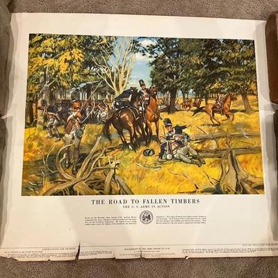 US Army In Action, Department Of The Army Vintage Set Of 3 Posters